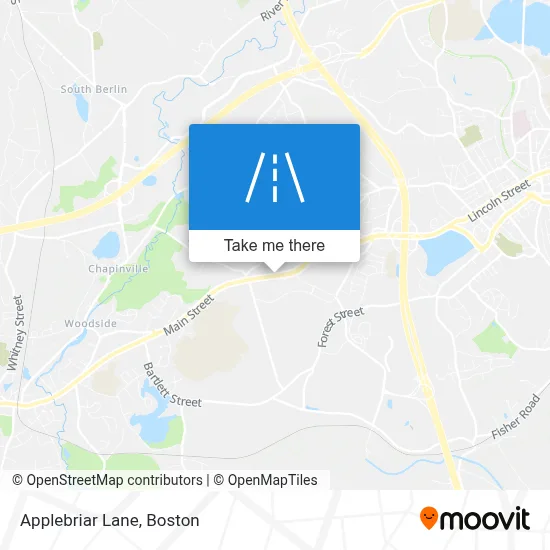 Applebriar Lane map