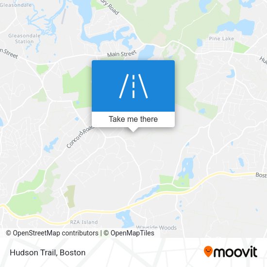 Mapa de Hudson Trail