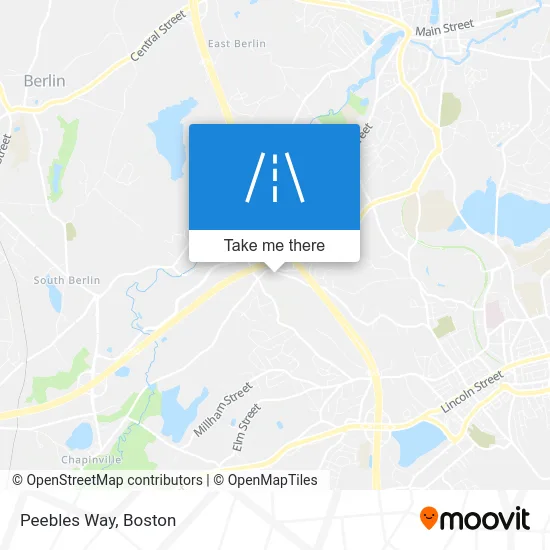 Peebles Way map
