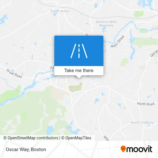 Oscar Way map