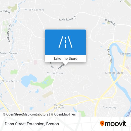 Mapa de Dana Street Extension