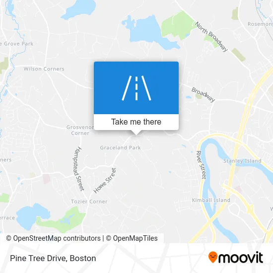 Pine Tree Drive map