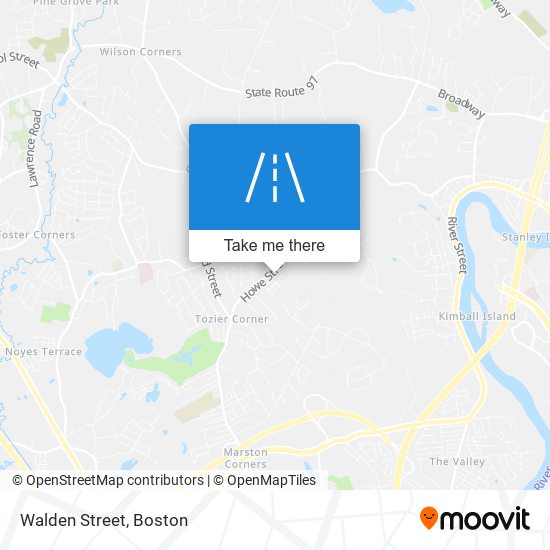 Walden Street map