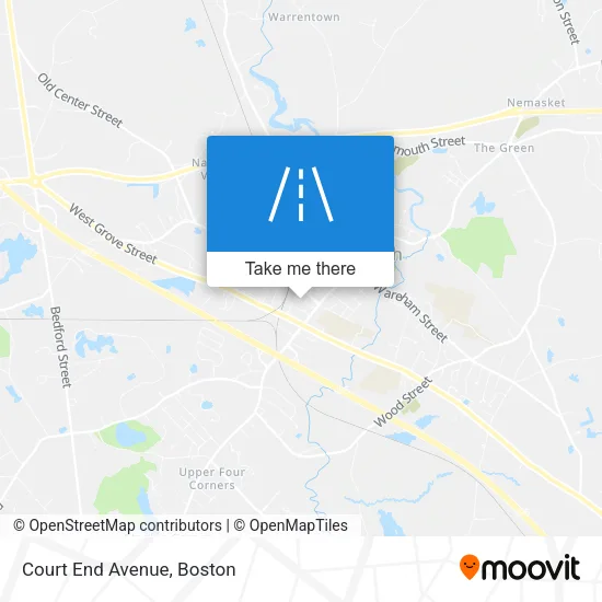 Court End Avenue map