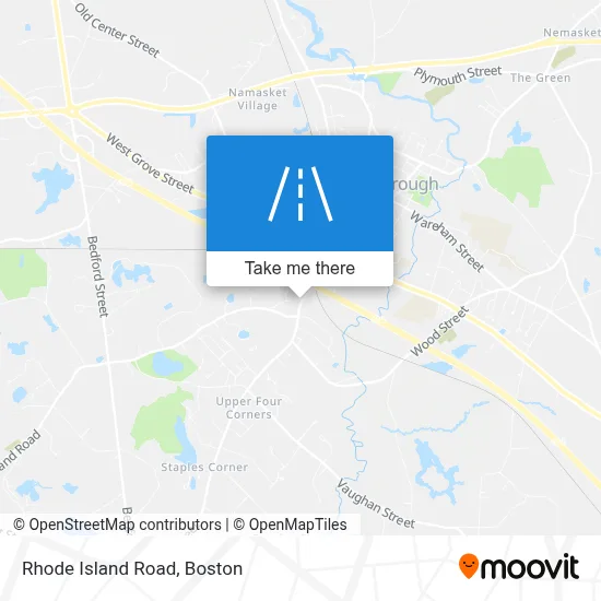 Rhode Island Road map