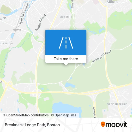 Breakneck Ledge Path map