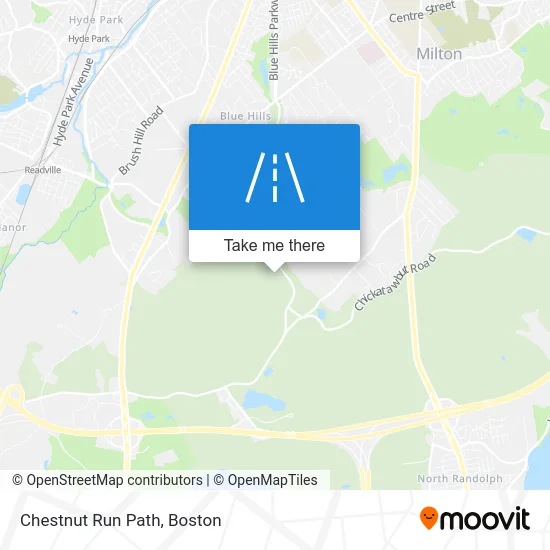 Chestnut Run Path map