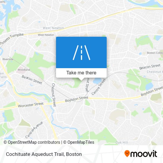 Cochituate Aqueduct Trail map