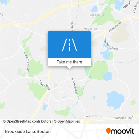 Brookside Lane map