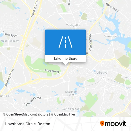 Hawthorne Circle map