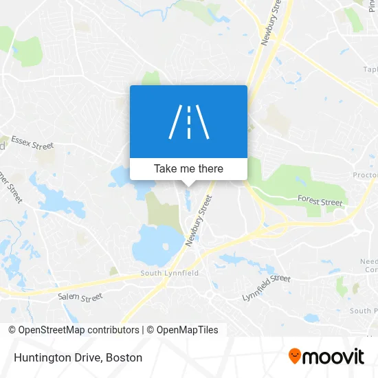 Huntington Drive map