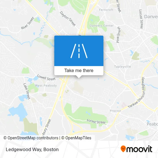 Ledgewood Way map