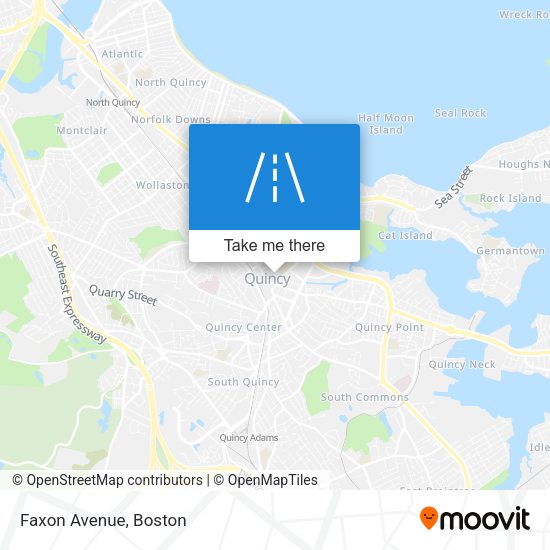 Mapa de Faxon Avenue