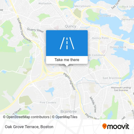 Oak Grove Terrace map