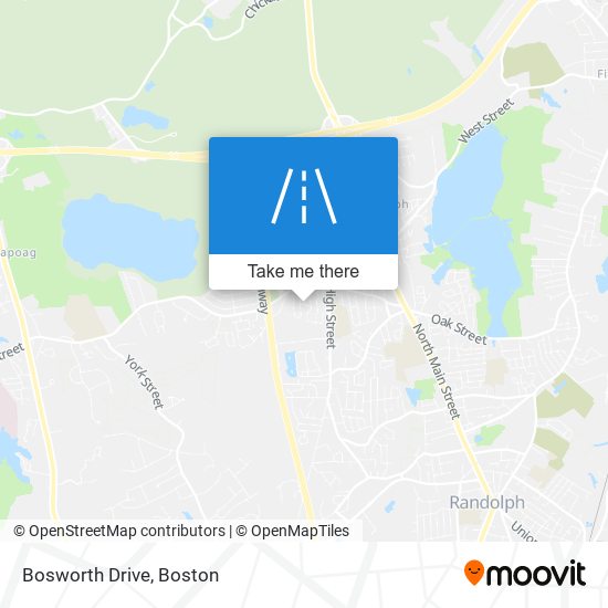 Bosworth Drive map