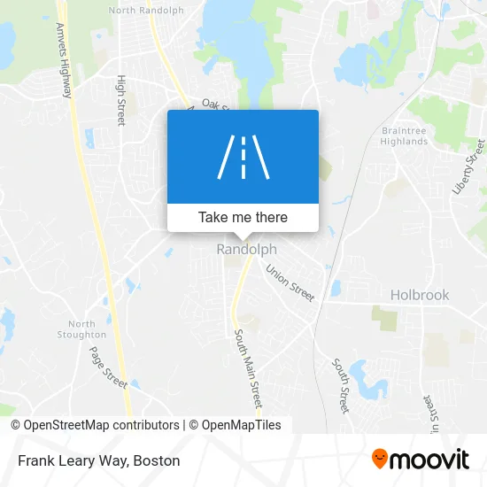 Frank Leary Way map