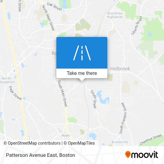 Patterson Avenue East map
