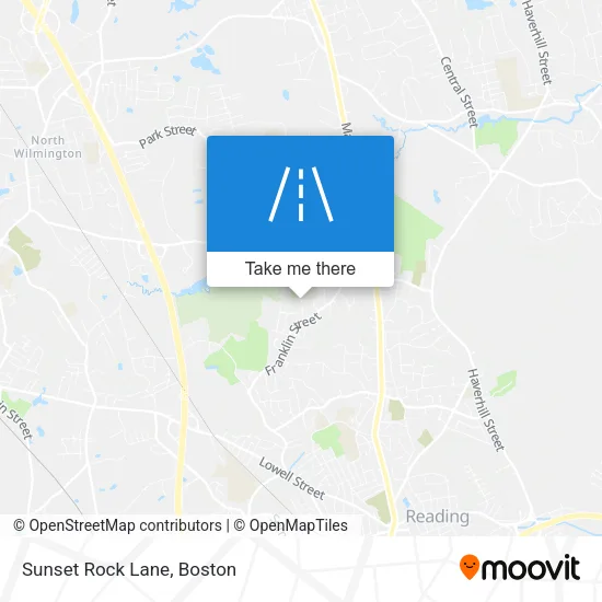 Sunset Rock Lane map