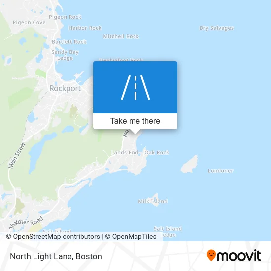 North Light Lane map