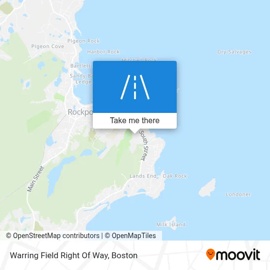 Warring Field Right Of Way map