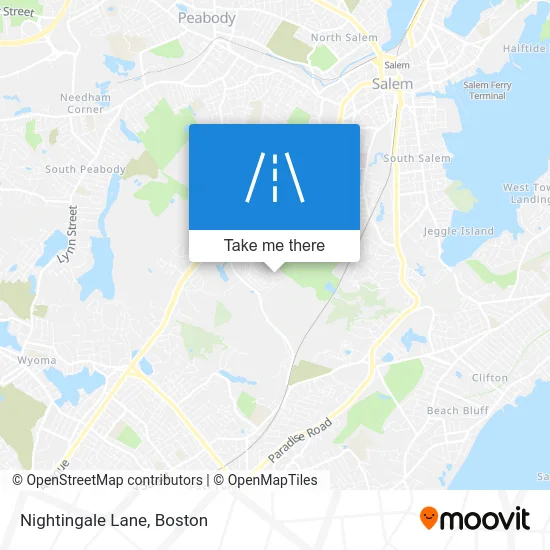 Nightingale Lane map