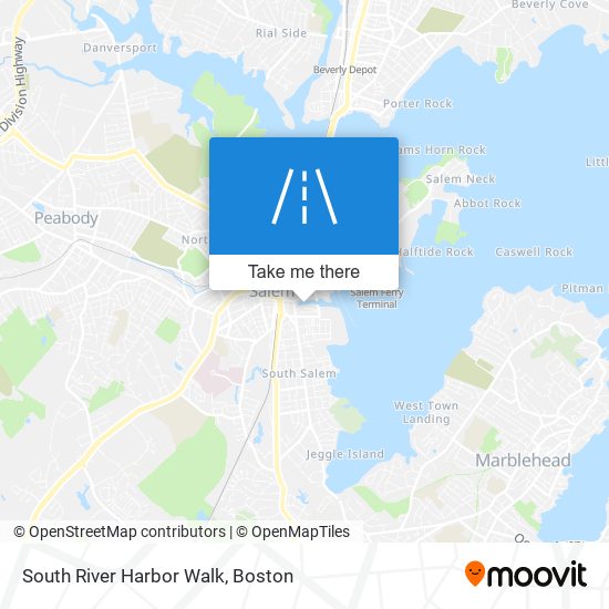 Mapa de South River Harbor Walk
