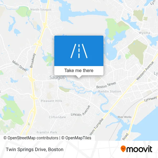 Twin Springs Drive map