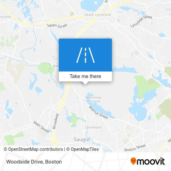Woodside Drive map