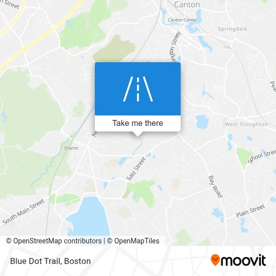 Blue Dot Trail map