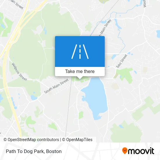 Path To Dog Park map