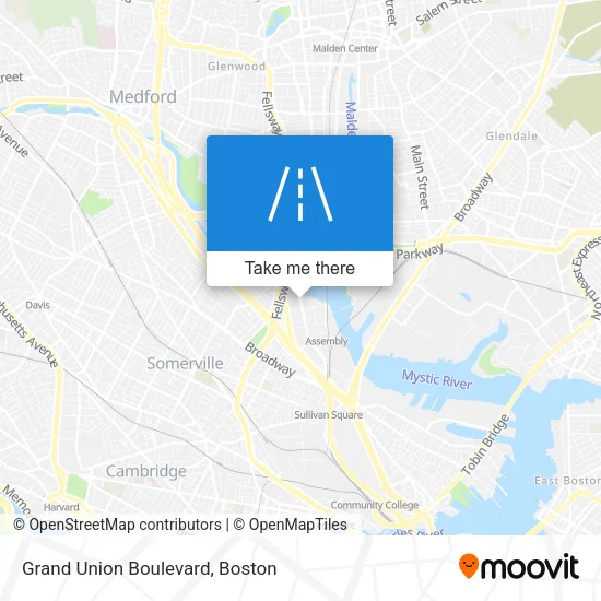 Grand Union Boulevard map