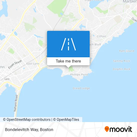 Bondelevitch Way map