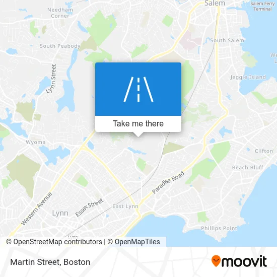 Martin Street map