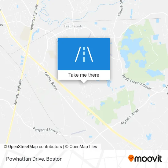 Powhattan Drive map