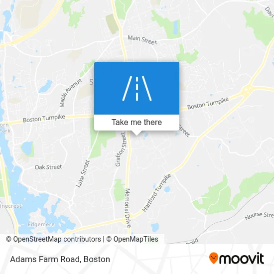 Adams Farm Road map