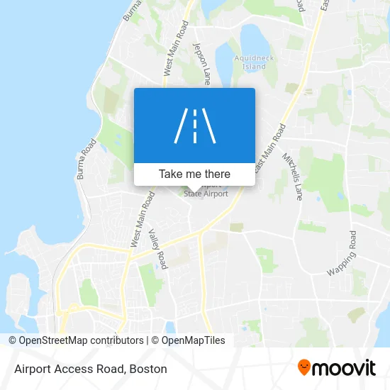 Airport Access Road map