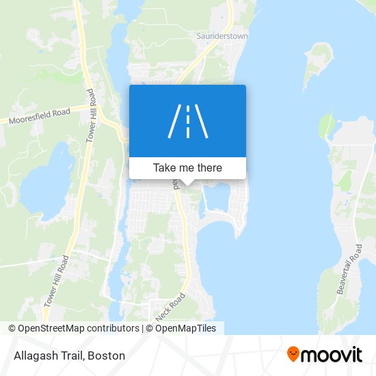 Allagash Trail map