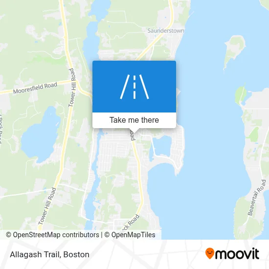 Allagash Trail map