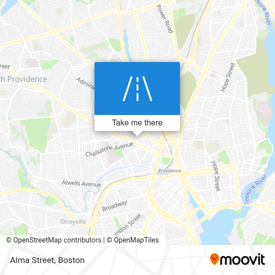 Alma Street map