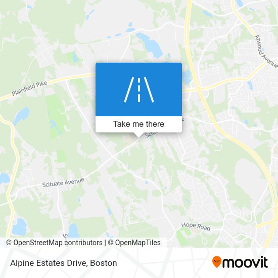 Alpine Estates Drive map