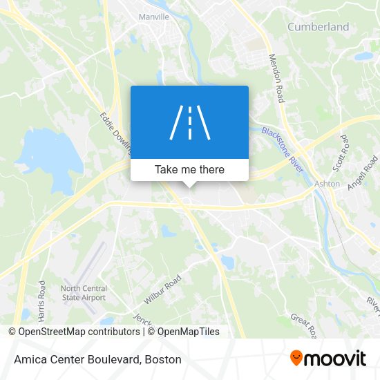 Amica Center Boulevard map