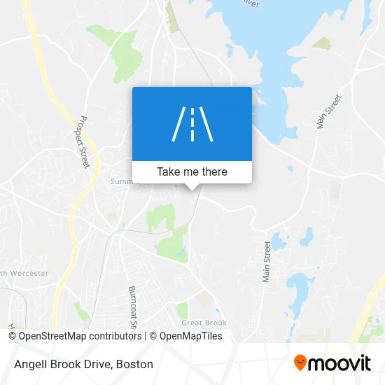 Angell Brook Drive map