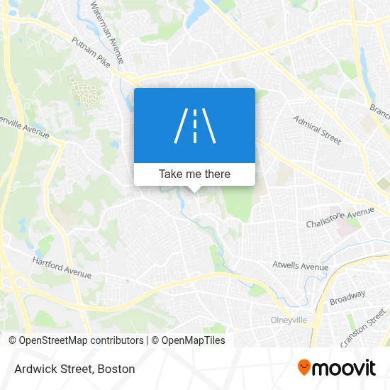 Ardwick Street map