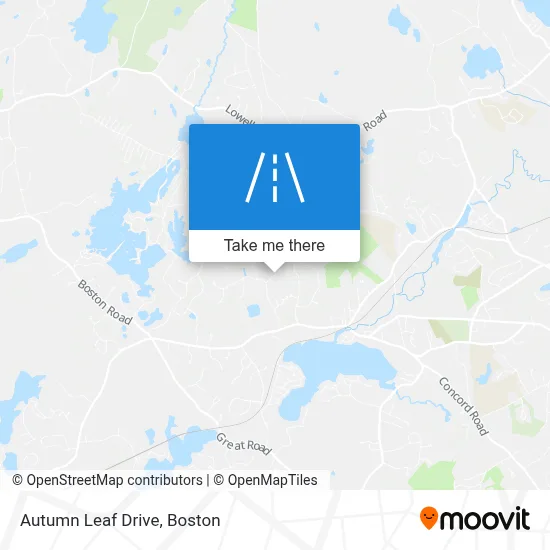 Autumn Leaf Drive map