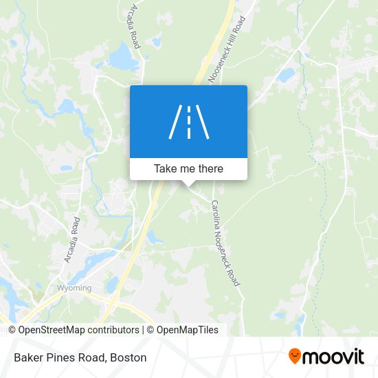 Baker Pines Road map