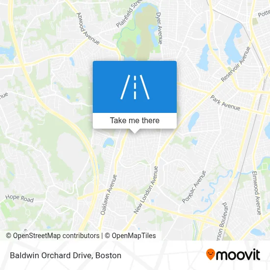 Baldwin Orchard Drive map