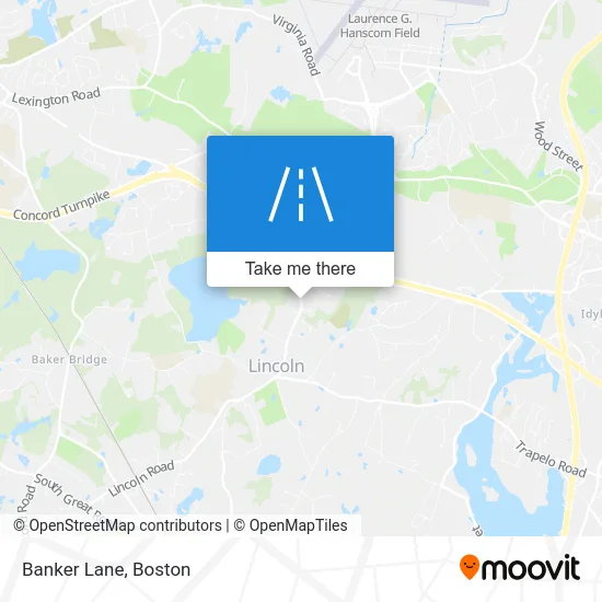 Banker Lane map