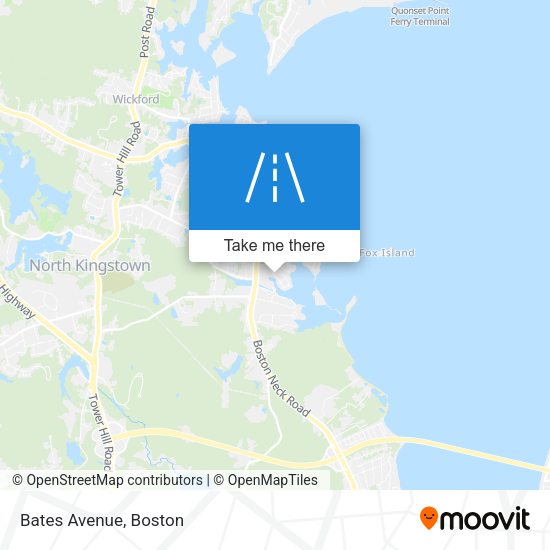 Mapa de Bates Avenue