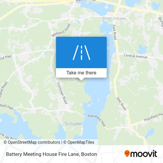 Mapa de Battery Meeting House Fire Lane