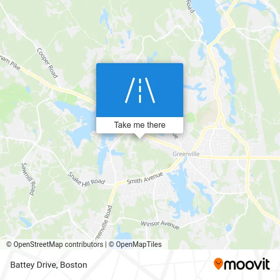 Battey Drive map